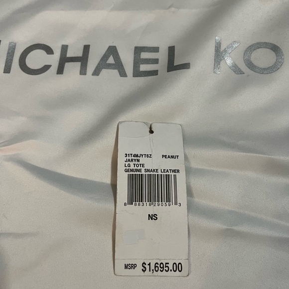 Michael Kors genuine snake skin purse. - Picture 2 of 9